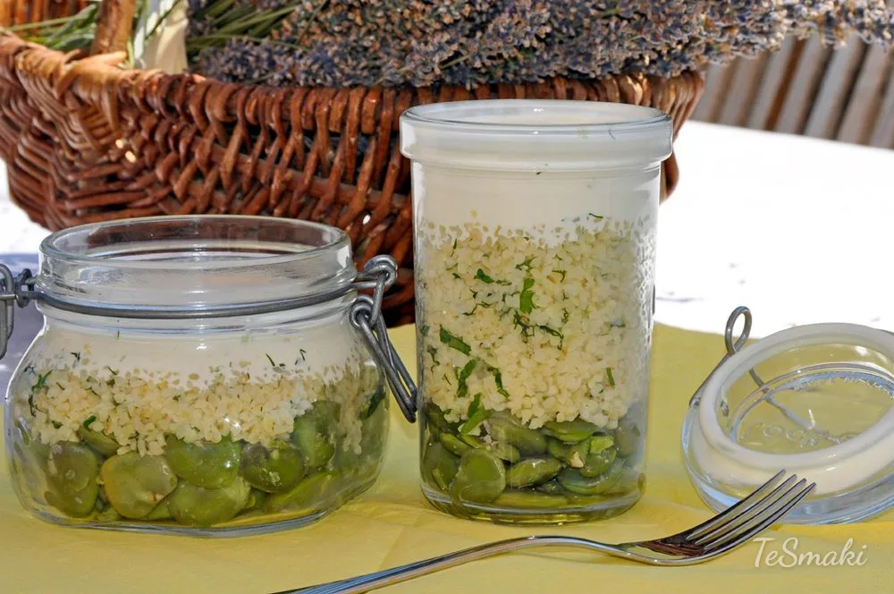 Broad Bean Salad with Bulgur
