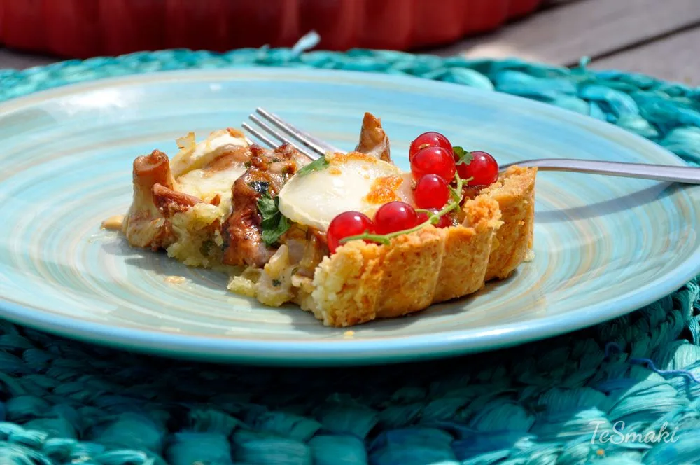 Tarta z kurkami i serem camembert — zdjęcie 2