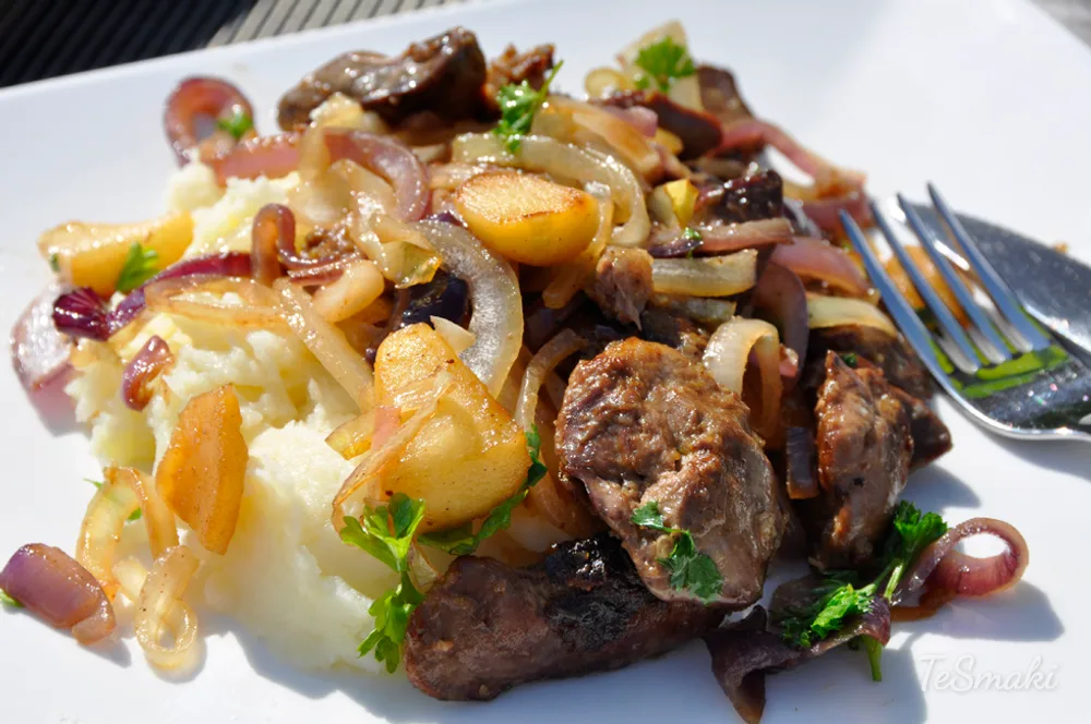 Chicken Liver with Caramelized Apple — photo 2