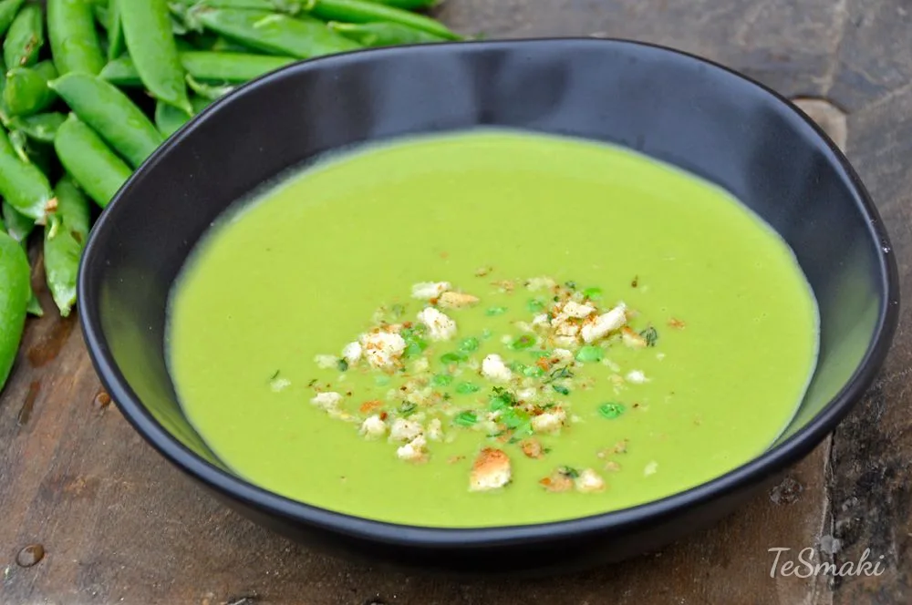 Green Pea Cream Soup — soup, boiled recipe